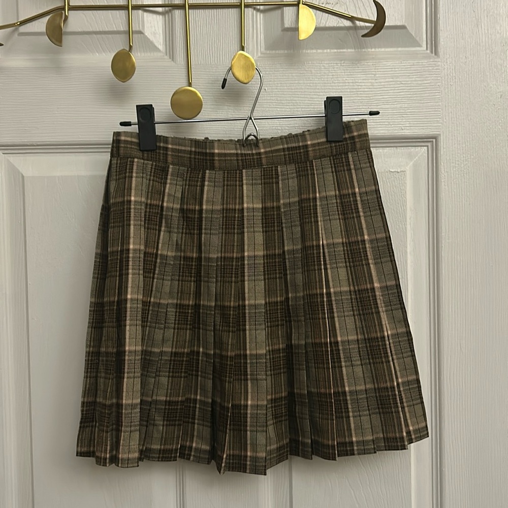 Pleated Checked Skirt - Sold at ÅLAND
